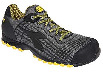 Utility Diadora BEAT DA2 TEXT LOW S1P HRO SRC, Zapato de seguridad Unisex Adulto, NEGRO, 44 EU