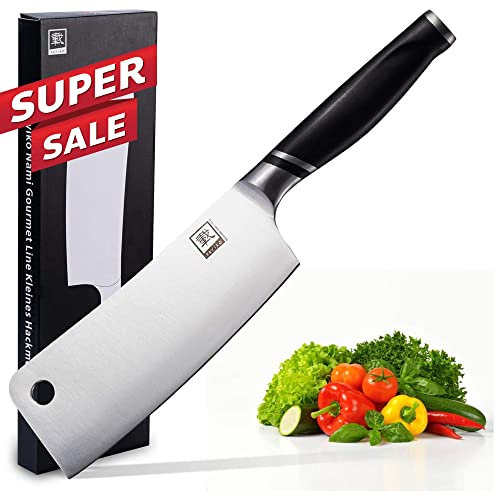 zayiko NAMI kleines Chai Dao Kochmesser 31 cm mit 17,5cm Klinge aus deutschem Edelstahl und ergonomischen Griff aus ABS, Vielseitiges Profi-Küchenmesser, Chefmesser, Metzgermesser, Kochmesser