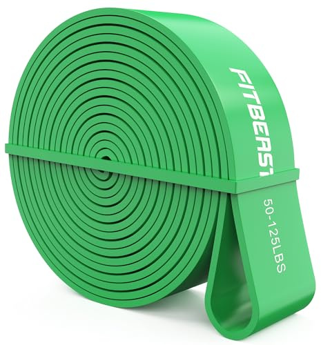 FitBeast Banda de Resistencia, Gomas Elásticas de Musculación – Pull Up Band para Entrenamiento, Pilates, Yoga, Fisioterapia y Gimnasio en Casa