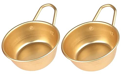 Oikabio Makgeolli Lot de 2 traditionnels coréens en aluminium pour vin de riz coréen
