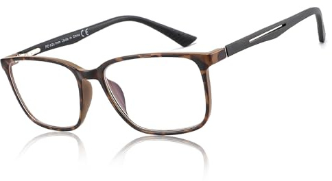 ZENOTTIC Blue Light Blocking Glasses for Men Square Frame Anti-Glare Sport Computer Glasses