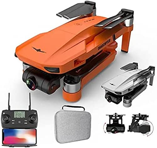 Kameradrönare KF102 GPS-drönare 4k Professionell 8K HD-kamera 5G Wifi 2-axlig Gimbal Flygfotografering Borstlös hopfällbar Quadcopter RC 1200M Drönare 4k,MAX-8K-Orange-3B-32G