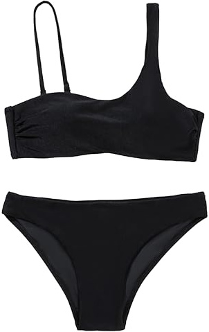 JOPHY & CO. Costume da Bagno da Donna Taglia Forte Bikini da Mare Donna Sexy Push Up Imbottito Reggiseno Spiaggia Beachwear Swimwear cod.8140 (IT, Testo, XL, Regular, Regular, 8113-Nero)