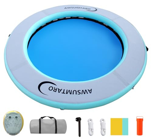 Inflatable Water Hammock, Suitable for Lakes, Pools, Beaches, Rivers, Adult Parties, Round Inflatable Dock