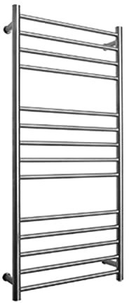 WUBYING Wall-Mounted Electric Heated Towel Rack, 14 Bars Stainless Steel Electric Heating Towel Rail Radiator Flat Ladder Towel Warmer for Bathroom, Towel Rack Thermostat