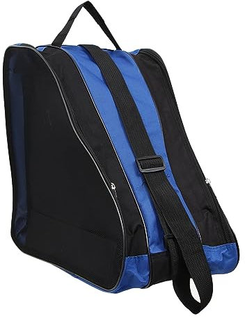 TOGEVAL Tasche für Rollschuhe Inline Skates Aufbewahrung Rollschuhe Aufbewahrung Rollschuhe Handtasche Schlittschuhe Aufbewahrung Helmtasche Schlittschuhtasche Rollschuhtaschen Stoff Blue