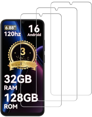 3Pack for Blackview Wave 10/ 10C Screen Protector, 9H Hardness Tempered Glass
