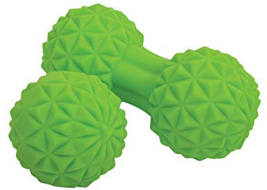 Schildkröt Massage Duo Set, Duo-Ball mit Noppen plus Massageball mit Noppen Ø 60mm, Grün, Selbstmassage-Set, zur Muskelentspannung, 960151