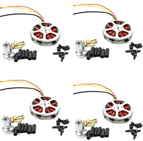 FEICHAO Bürstenloser Scheibenmotor 5010, 350 kV / 750 kV, hohes Drehmoment mit Halterung für Hexacopter, Quad-Multi-Copter-Flugzeuge (350 kV, 4 Stück)
