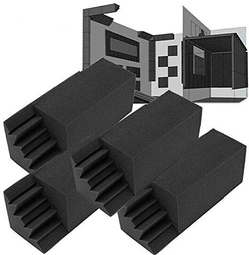 8 Pcs Studio Acoustic Foam Corner Bass Trap Sound Absorption Treatment