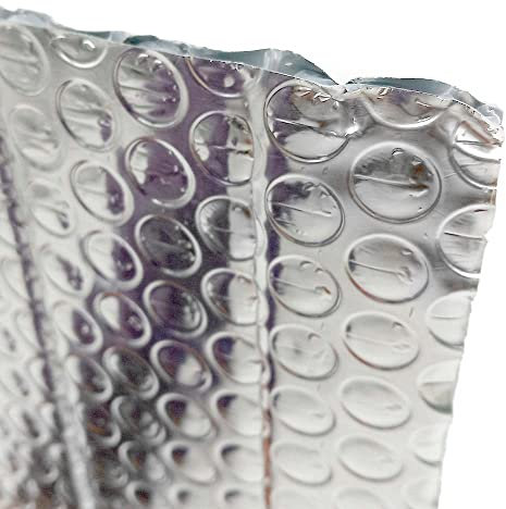 Paneles de aluminio reflexivo Aislantes Persianas (120 x 25 cm) - Aislamiento térmico de cajas de persiana. Aísla del calor y del frío. Aluminio 100% y burbujas, fácil colocación