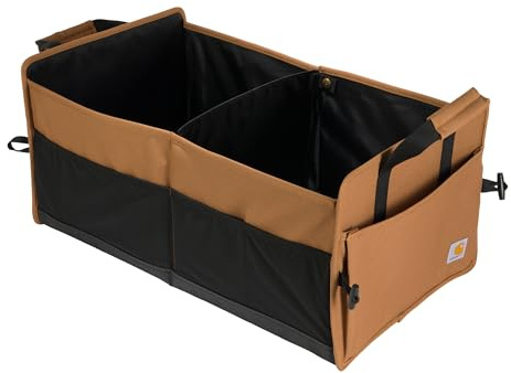 Carhartt Universal Folding Charging Organizer, Portable Auto Accessories Storage, Carhartt Brown, One Size