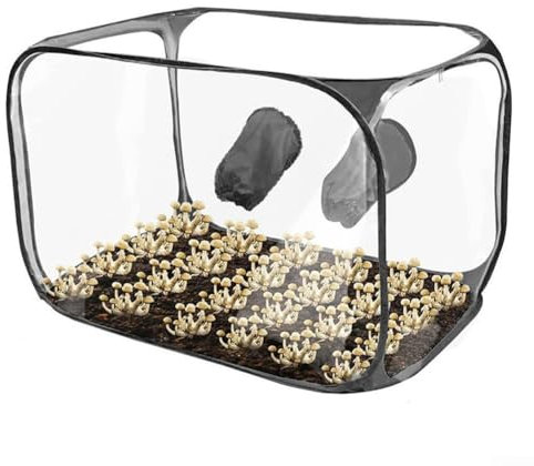 Still Air Box Accessori, kit per la coltivazione di funghi, micologia compatta per la coltivazione di funghi, kit trasparente per la coltivazione di funghi (balck)