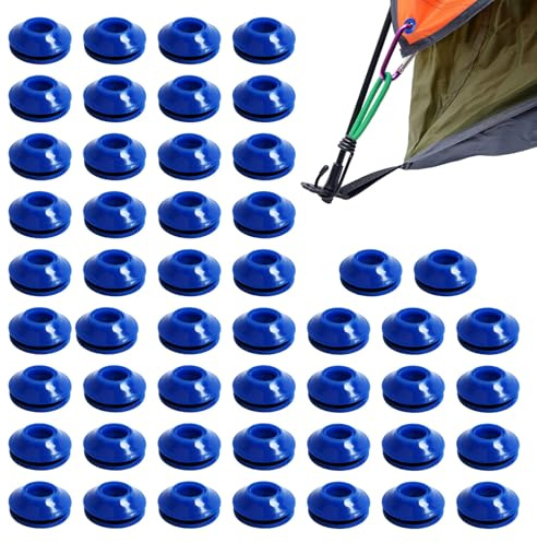 Oeillets pour Baches, 50 Pcs Oeillet pour Bache, Oeillets Plastique pour Baches, Oeillets pour Baches Plastique, pour Baches, Convient aux Tentes, Bâches de Piscine, Rideaux, Tapis de Sol