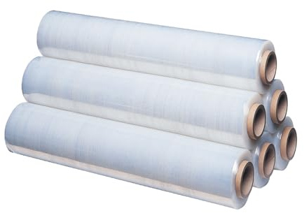 Imballaggi Point - Extensible manual transparente - 50 cm x 300 m - Grosor 15 my.Rollo de 2,4 kg - Película de LLDPE para embalajes, envíos y mudanzas - Soporta hasta 300 kg, juego de 1