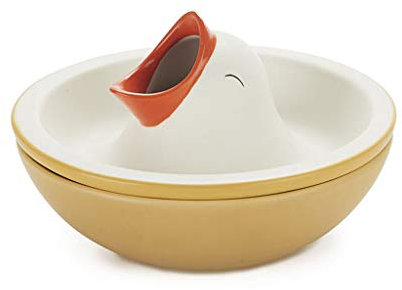 Balvi Cuenco Aperitivo Hungry Bird con Compartimento Interior para cáscaras de Frutos Secos o Huesos