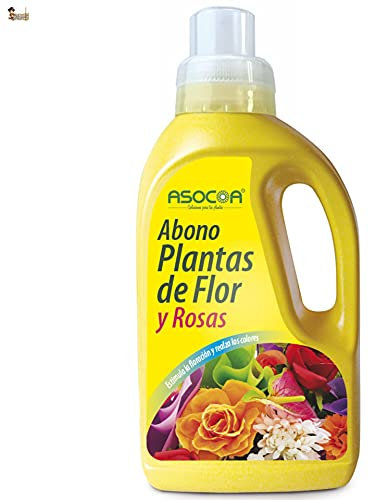 BricoLoco Abono Plantas de Flor, Rosales, orquídeas, geranios… Líquido. Aplicación foliar con pulverizador o radicular por riego. Potencia la floración y estimula la brotación. (2x1 lt.)