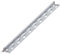 PROTEKTOR Schnellputzschiene, Putzschiene Innen, 6mm Putzstärke 250cm, 50 Stück Silber 1106 Schnellputzleisten, Schnellputzprofil 6mm, Wand verputzen