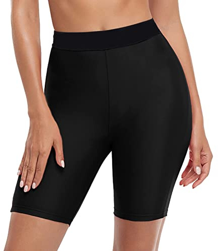 Maillot De Bain 1 Pièce Grande Taille Femme, Legging De Bain Long, Short De Plage, Shorty d'Été, Bas De Sport Taille Haute, Pantalon De Natation pour Surf