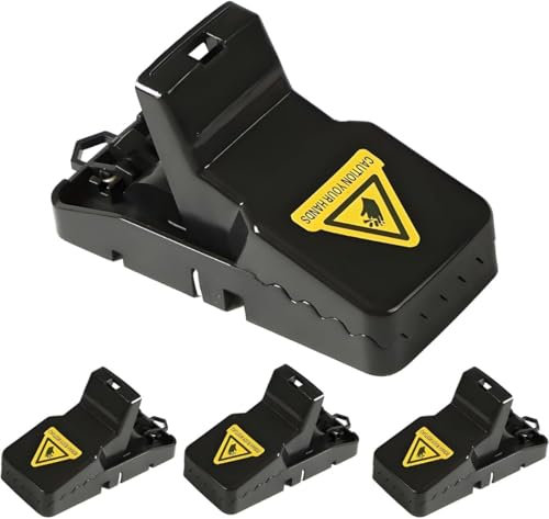Silver Rays Humane Mouse Traps for Indoors-Mouse and Rat Traps that Kills Instantly Outdoor-Humane Mice Traps for Indoors-Humane Mouse Traps for Mice (4 Pack)
