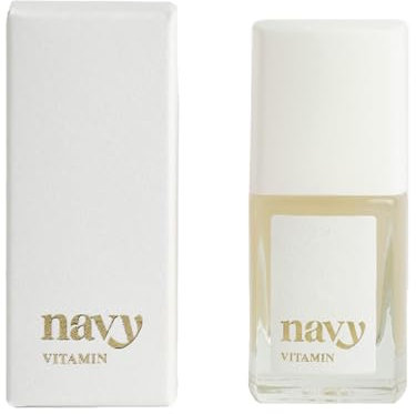 Navy Vitamin Nail Treatment - 12ml Nail Health Booster | Fortify & Strengthen Nail Surface for Smoother Polish Application & Enhanced Shine | Made in Italy