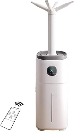 15L Umidificatore Ambiente con Telecomando, Volume di Uscita 1200ml/h, 8h Tempismo Intelligente, 5 velocità Muto Umidificatore Casa Grande per 60-120㎡