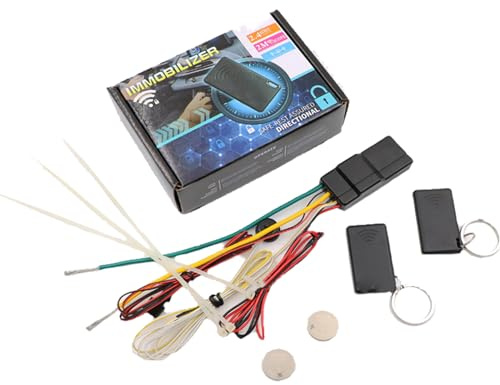 Antidémarrage automatique 12 V 2,4 G - Alarme automatique - Anti-dérapant - Circuit intelligent - Alarme de voiture avec caméra de démarrage à distance - Bouton poussoir