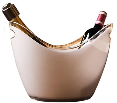 Secchiello per il ghiaccio Secchiello for ghiaccio for vino e champagne for bar e casa Secchielli per il ghiaccio per feste(White)