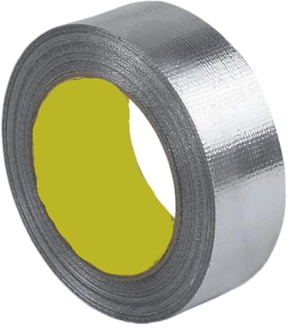 Värmeskyddstejp av aluminiumfolie, Silver aluminiumfolietejp Värmebeständigt reflekterande tätningsmedel Tak Fönster Husbilar i flera storlekar(10mx20mm)