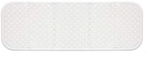 foolonli Badewannenmatte Wanneneinlage Weiß/Beige 96x34cm Naturkautschuk rutschfest Sänger Wannenschutz