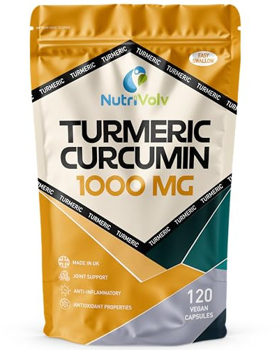 Turmeric Curcumin 1000mg Anti Inflammatory & Antioxidant Supplements | 120 Capsules