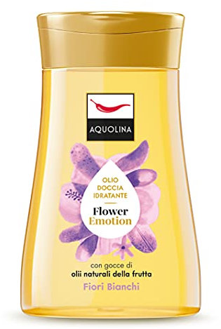 Aquolina Aceite de ducha hidratante suave con perfume Flower Emotion con aceites naturales - Formato de 200 ml