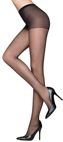 GOLDEN LADY Collant Ciao, 20 dents, Noir, 4 (Lot de 5) Femmes