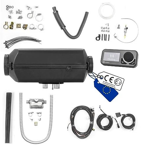 Autoterm Air 4D 4KW 12V Diesel Standheizung Luftheizung Lufterhitzer mit LED - Bedienteil Comfort Control und leiser Kraftstoffpumpe für KFZ Auto PKW LKW Wohnmobil Campervan Boot
