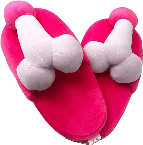 Betrodi Pantofole Divertenti Unisex per Adulti Regalo Scherzoso Novità Pantofole in Peluche Calde Scarpe da Casa Invernali Pantofole Divertenti per Donne e Uomini, Stile 2, One Size Wide