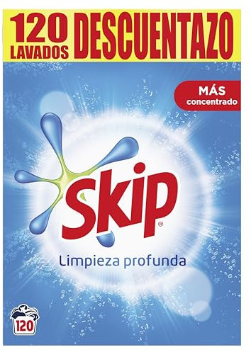 Skip detergente en polvo para la ropa, limpieza profunda 120 lavados