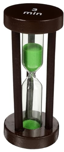 Wooden round 3 Minute Sand Timer for Kids Back to School Party