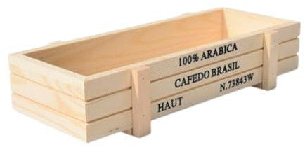 KESOTO Caja de Madera Caja de Contenedores de Plantas Smallies Caja de Cajas de Cultivo de Plantas para Balcón para Balcón, Beige