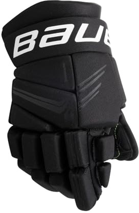 Bauer X II Eishockey Handschuhe Junior schwarz 10 schwarz