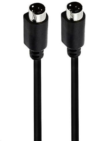 S videokabel mini din 4 stift hane till hane guldpläterad anslutning videoöverföring
