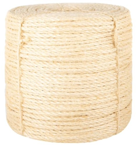 Genérico Cuerda 100% sisal 6 mm 50 m,Bricolaje,Accesorios de Bricolaje,Cadenas, Alambre y Cuerda,Sogas y Cuerdas metálicas-155013