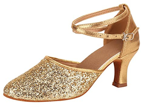 Chausson Danse Chaussures De Salon Femme Modern Jazz Latine Paillettes Brillantes Ballerine Confortable Pied Large Chaussure Années 20 Chaussons Mariage Classique Ballerines Demi Pointe Et Elegante