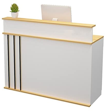 Modern receptbänk för kasserare – Slish Bar & Store reception – mångsidig kommersiellt bruk 60 x 50 x 100 cm naturlig h – t för kläder och närbutiker