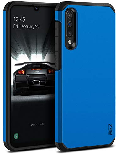 BEZ Samsung Galaxy A50 Hülle, Samsung A30s Hülle, Handyhülle Tasche Stoßfestes Kompatibel für Samsung A50 / A30s, [Heavy Duty Serie] Outdoor Dual Layer Armor Case Handy Schutzhülle Robuste, Blau