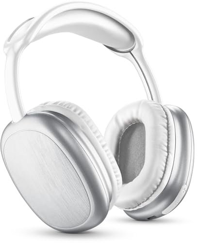 Music Sound | Bluetooth-Kopfhörer MAXI2 | Kopfhörer on Ear Bluetooth 5.0 - Play Time 22h - Charging 1,5h - Integriertes Mikrofon - Bedienelemente am Pavillon und verstellbarem Kopfband, weiße Farbe