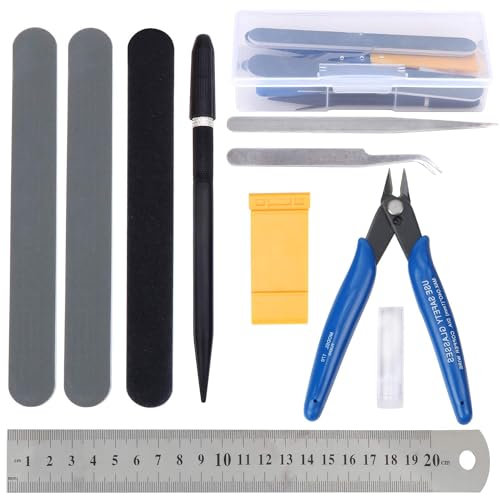 Coptiner 11 STÜCKE Gundam Modeler Builder's Tools Craft Set, Gundam Modellierer Basic Tools Kit, Bastelset für den Einfachen Modellbau