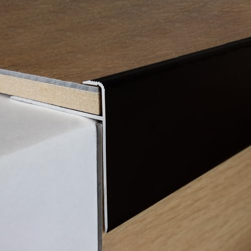PROVISTON | Infattning och avslutningsprofil | aluminium | 54 x 50 x 1 000 x 10 mm | Brons mörk | inskjutningsprofil | slutlister | golvprofil