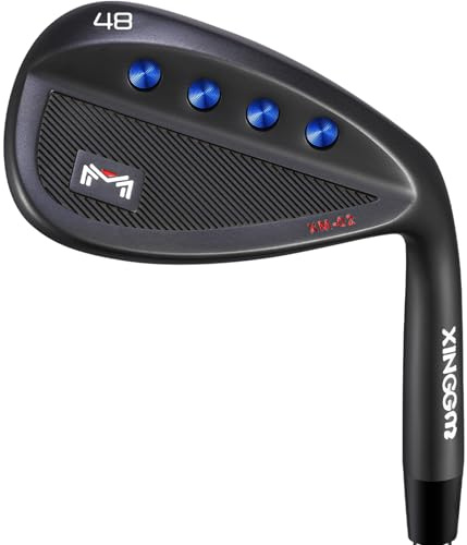 Forged Golf Wedge Set for Men or Individual 48/50/52/54/56/58/60 Degree Gap Wedge Sand Wedge for Men Right Hand,Milled Face for More Spin (Black, RH,48 Degrees)