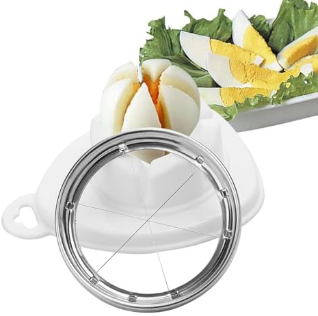 Cortador de huevos – Trituradora de huevos multifuncional | Picador de huevos portátil para picnic, picador de huevos de acero inoxidable, picador de huevos para cocina
