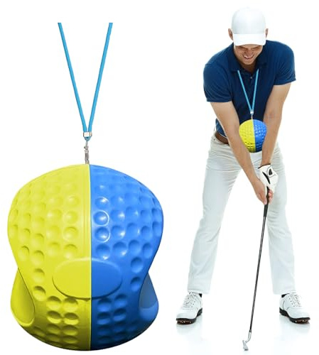 Mocoli Entrenador de Swing de Golf, Ayudas de Entrenamiento para Hombres y Mujeres Pelota de Entrenamiento de Swing Accesorio de Pelota de Ayuda para el Entrenamiento de Golf (L)